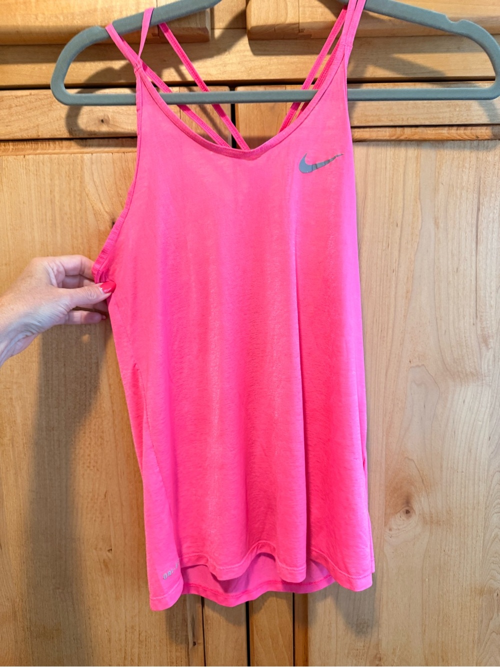 Nike Hot Pink Strappy Athletic Tank Top
